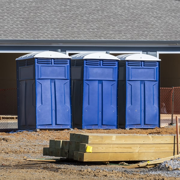 is there a specific order in which to place multiple porta potties in North Middletown NJ